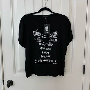 Black world tour city shirt